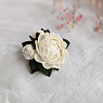 Брошь «Белые пионы», превью фото 3