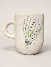 Кружка ручной работы Верба керамика «Лаванда», керамика, 350 мл