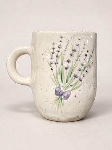 Кружка ручной работы «Лаванда», керамика, 350 мл