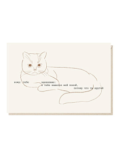 Открытка «В тебе нашелся мой покой, потому что ты крутой» Mitrozhe