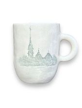 Кружка ручной работы «Город - сказка, город - мечта», керамика, 350 мл