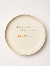 Тарелка ручной работы Йеллоускуп «After all this time?», керамика