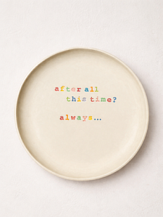 Тарелка ручной работы «After all this time?», керамика