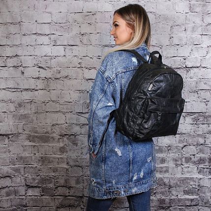 Рюкзак Ranzel Bags «Torvi Black», тайвек, чёрный, фото 6.