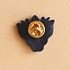 Брошь ручной работы Фарфор Булыгина «Королева кошек», чёрно-серебристая, превью фото 5