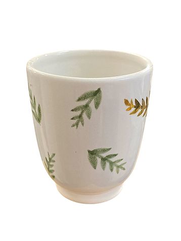 Стакан ручной работы Молис Керамика «Веточки», керамика, 400 мл, фото 1.