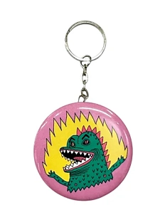 Брелок-открывашка Валя Карнавалова «Орущий рептилоид», 5,7 см, на цепочке