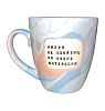 Кружка ручной работы NF ceramics «Ни**я не понятно, но очень интересно», голубая, керамика, 400 мл, превью фото 1