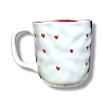 Кружка ручной работы Ким керамика с росписью Лягушка в жабо с сердечками, фарфор, 350 мл, превью фото 2