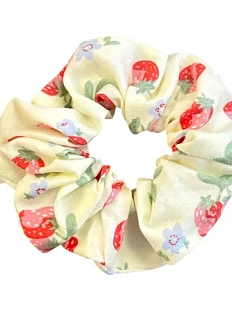 Резинка для волос АМИ (Ami lé sac) «Клубника», хлопок