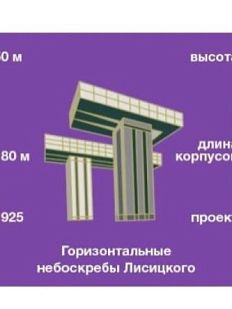 Значок «Горизонтальные небоскрёбы Лисицкого», металл