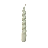 Свеча ручной работы «Спиралька», серо-голубой, превью фото 1