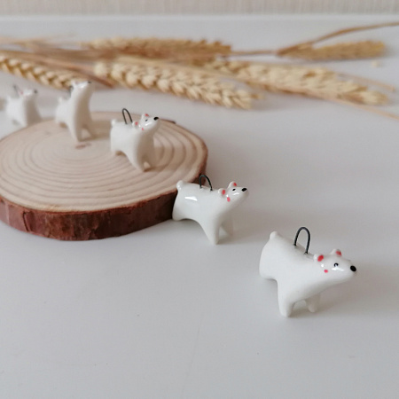Кулон керамический «‎Белый полярный мишка»‎