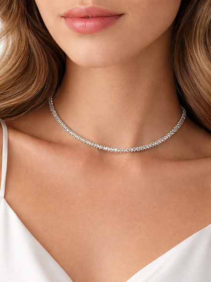 Чокер из ассиметричного гематита  Migette, фото 3.