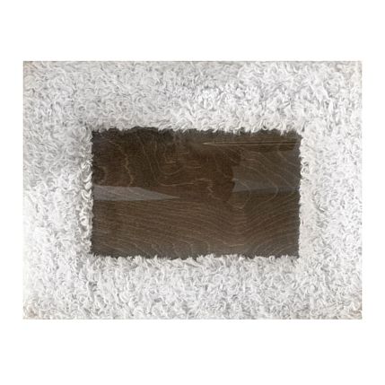  Меховая рамка для фотографий белая, 20x30 см, фото 2.