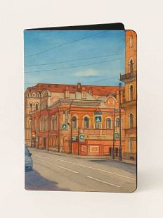 Обложка на паспорт «Особняк Мясникова, Санкт-Петербург», искусственная кожа