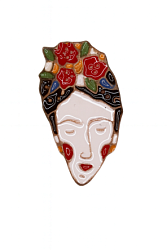 Брошь ручной работы «Фрида», Partala ceramics