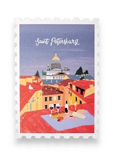 Открытка «Марка. Saint-P, крыши»