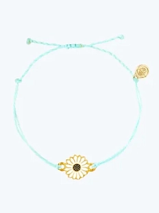 Браслет WAF WAF «Белый подсолнух», мятный