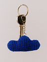 Вязаный брелок «Тучка», синий, превью фото 3