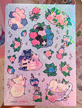 Стикерпак «Цветение», А6