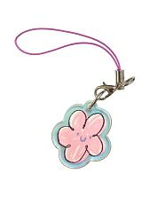 Брелок жемчужный на нити «Розовый цветочек»