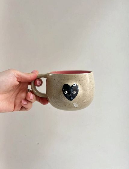 Кружка ручной работы «Грудь с пирсингом», фото 1.