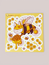 Виниловый стикерпак «Котошмель», 10х10см