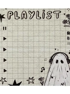 Бумага для записей Лемниската «Плейлист», 7 х 7 см, 50 листов