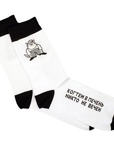 Носки с котиком «Когтем в печень», р-р 35-40