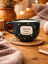 Кружка ручной работы Тата вытворяет/NF ceramics «Люблю тебя, p***ets», синяя, керамика, 600 мл, превью фото 8