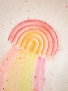 Бомбочка для ванны Вершина натуральности (Top Naturally) «Розовая радуга»