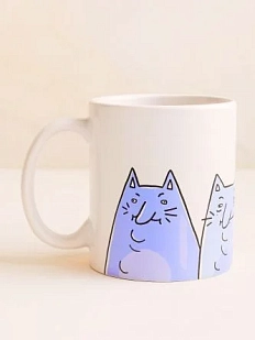 Кружка ШКЯ «Котишки», керамика, 330 мл