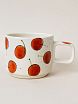 Кружка ручной работы Мария Гордеева Кот с вишенками, керамика, 250 мл, превью фото 2