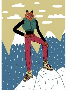 Скетчбук Валя Карнавалова «Лис на горе», А5, 200 страниц