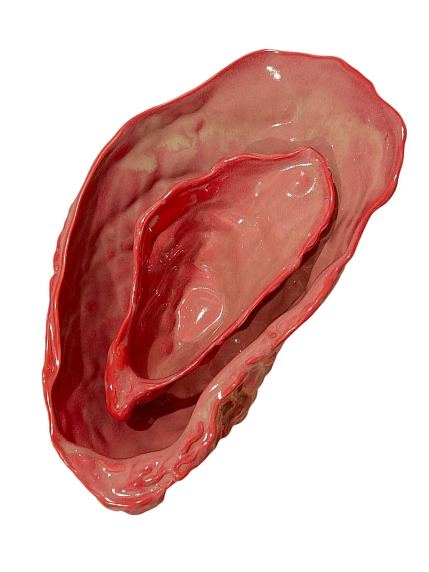 Соусник устрица ручной работы VELES «Поцелуй Арвен», 150 мл, фарфор, фото 5.