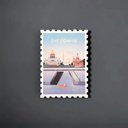 Открытка Подписные изделия «Марка. Санкт-Петербург», фото 2.