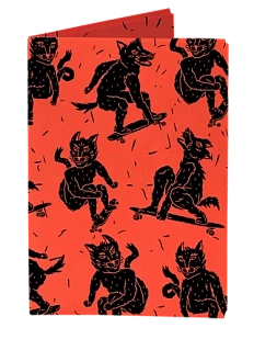 Обложка на паспорт New Wallet «New skate», красная