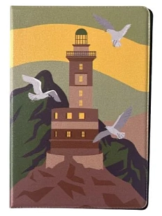 Обложка для паспорта «Маяк Анива», зелёный