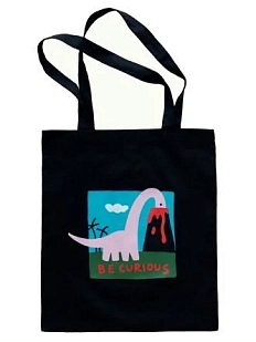 Сумка шоппер Barking Store «Be curious», чёрный