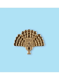 Металлический значок Heart of Moscow «Павлин» серия Петербург