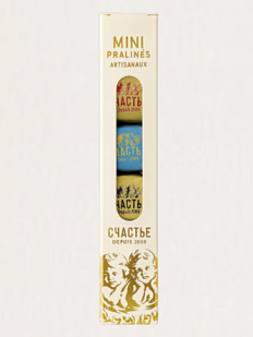 Мини-пралине Счастье в молочном шоколаде, 6 шт