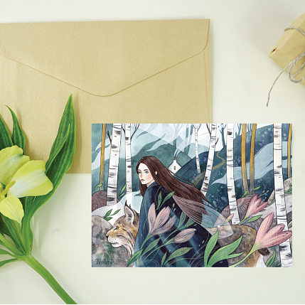 Открытка Анна Спешилова «Апрель», односторонняя, фото 2.