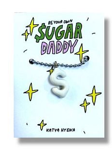 Подвеска на цепочке ручной работы «Sugar Daddy», белый, керамика