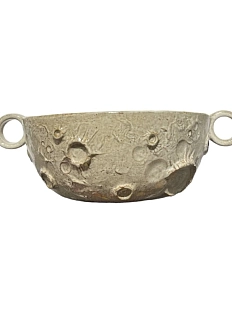 Глубокая тарелка ручной работы с ручками «Луна», керамика, 600 мл