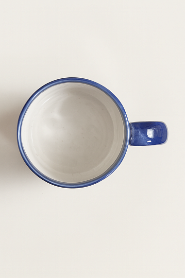 Кружка ручной работы NF ceramics «Как жаль, что мне po**y», синяя, керамика, 400 мл, фото 3.