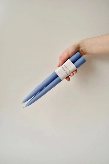 Набор свечей ручной работы «Туман», 2 шт, фото 2.