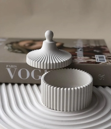 Подарочный набор с двумя шкатулками с цветочными свечами, фото 4.