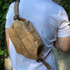 Сумка Ranzel Bags «Kite», крафт, тайвек, бежевая