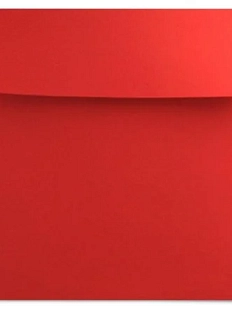 Конверт красный квадратный 16 × 16 см